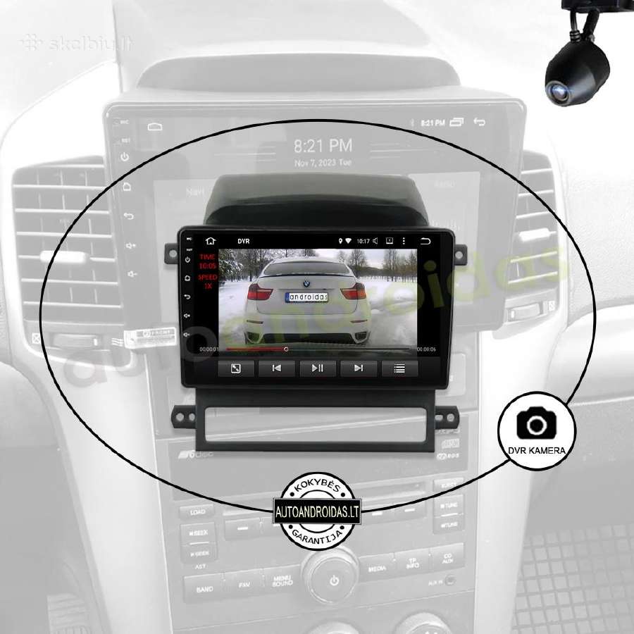 Chevrolet Captiva 2006-12 Android multimedia GPS - nuotraukos Nr. 8