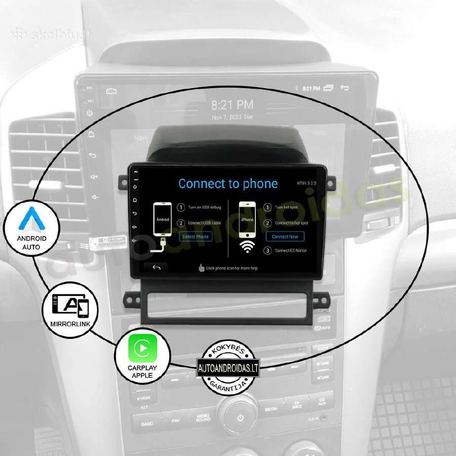 Chevrolet Captiva 2006-12 Android multimedia GPS - nuotraukos Nr. 10