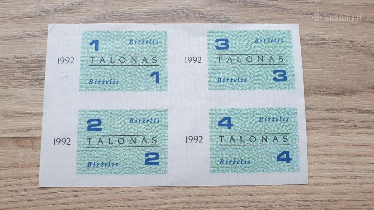 1992 metų Maisto talonai Birželis