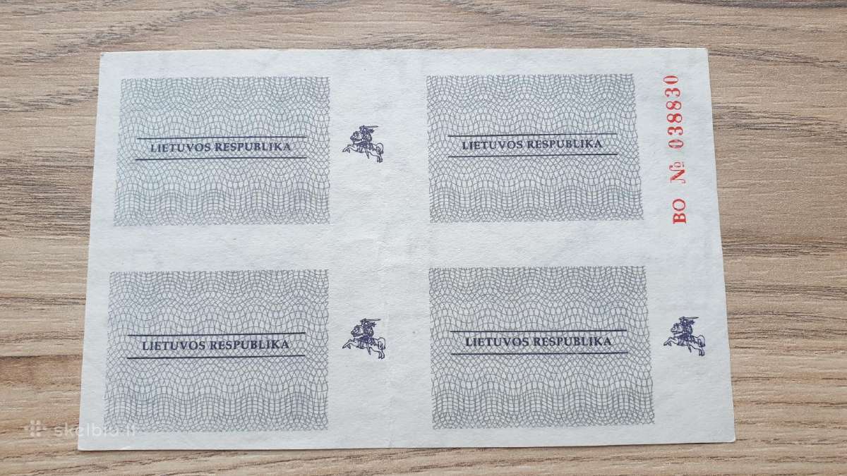 1992 metų maisto talonai Vasaris Retas - nuotraukos Nr. 2