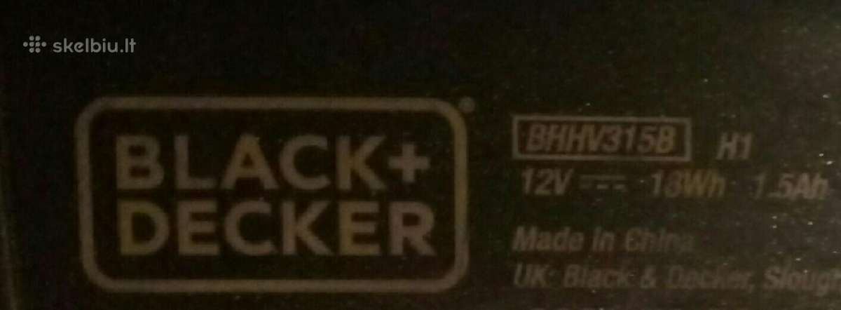 Akum. dulkiu siurblys Black+decker 335b - nuotraukos Nr. 5