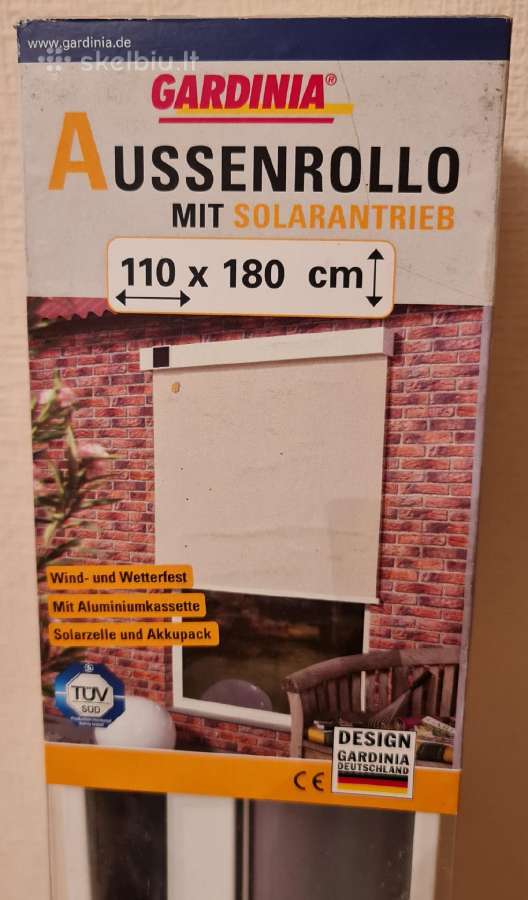 Lauko žaliuzes Gardinia su saules baterija,vokieti - nuotraukos Nr. 2