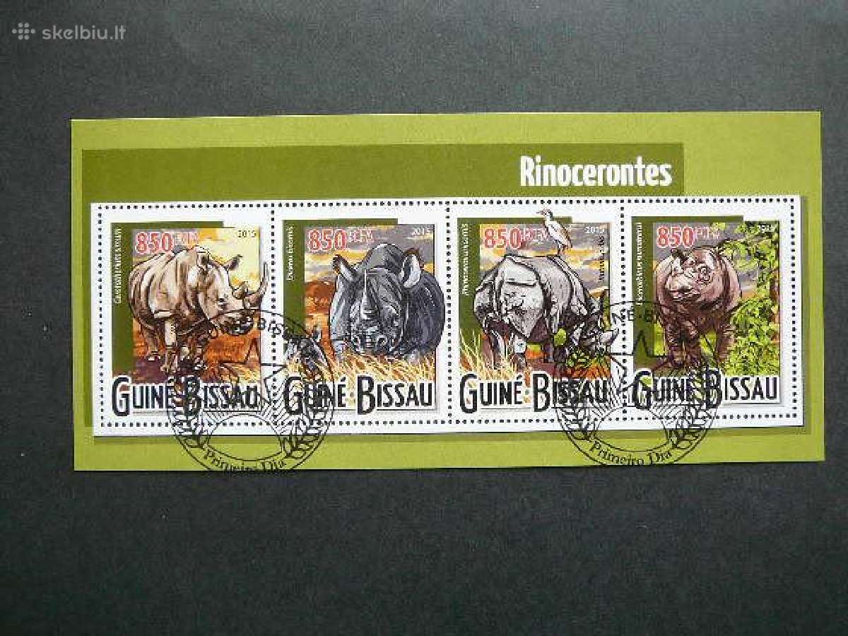 Raganosiai Gvineja Bisau 2015 antsp. gbs886