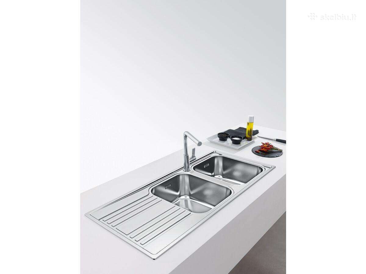 Franke Rpx 621 Dviguba plautuvė 116x50cm su sifonu - nuotraukos Nr. 3