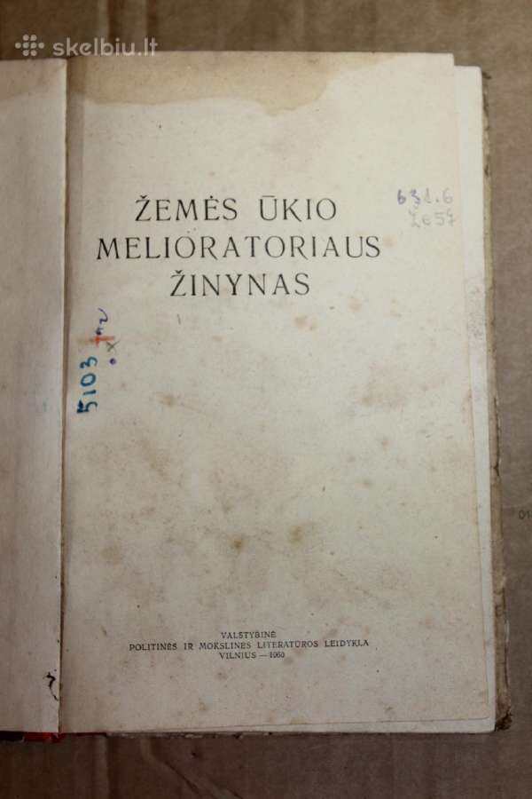Žemės ūkio melioratoriaus žinynas 1960m. - nuotraukos Nr. 2