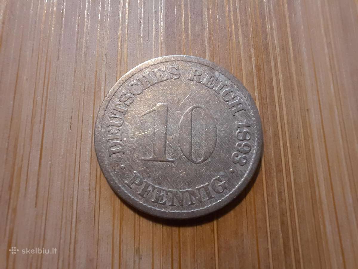 10 pfennig 1893 G - Vokietija