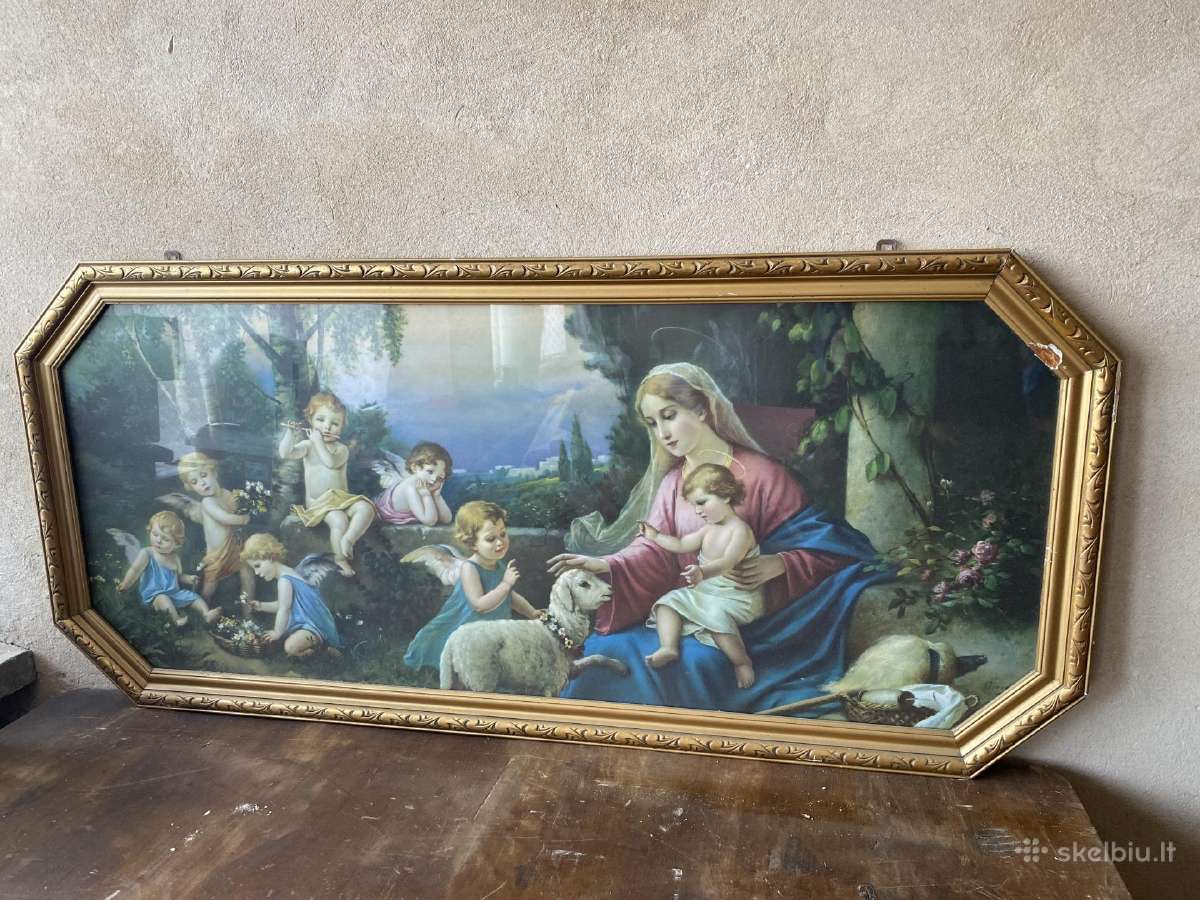 Šventas Marijos paveikslas su angelais