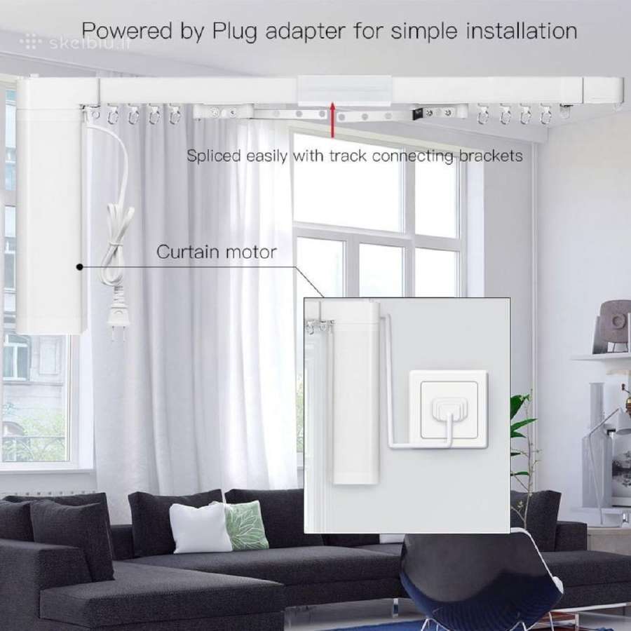 Elektrinis užuolaidų karnizas 169eur - nuotraukos Nr. 4