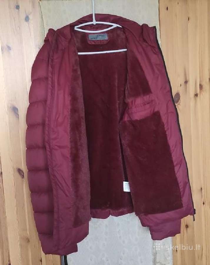 Labai Šilta Burgundiška / Bordinė Žieminė Striukė - nuotraukos Nr. 3