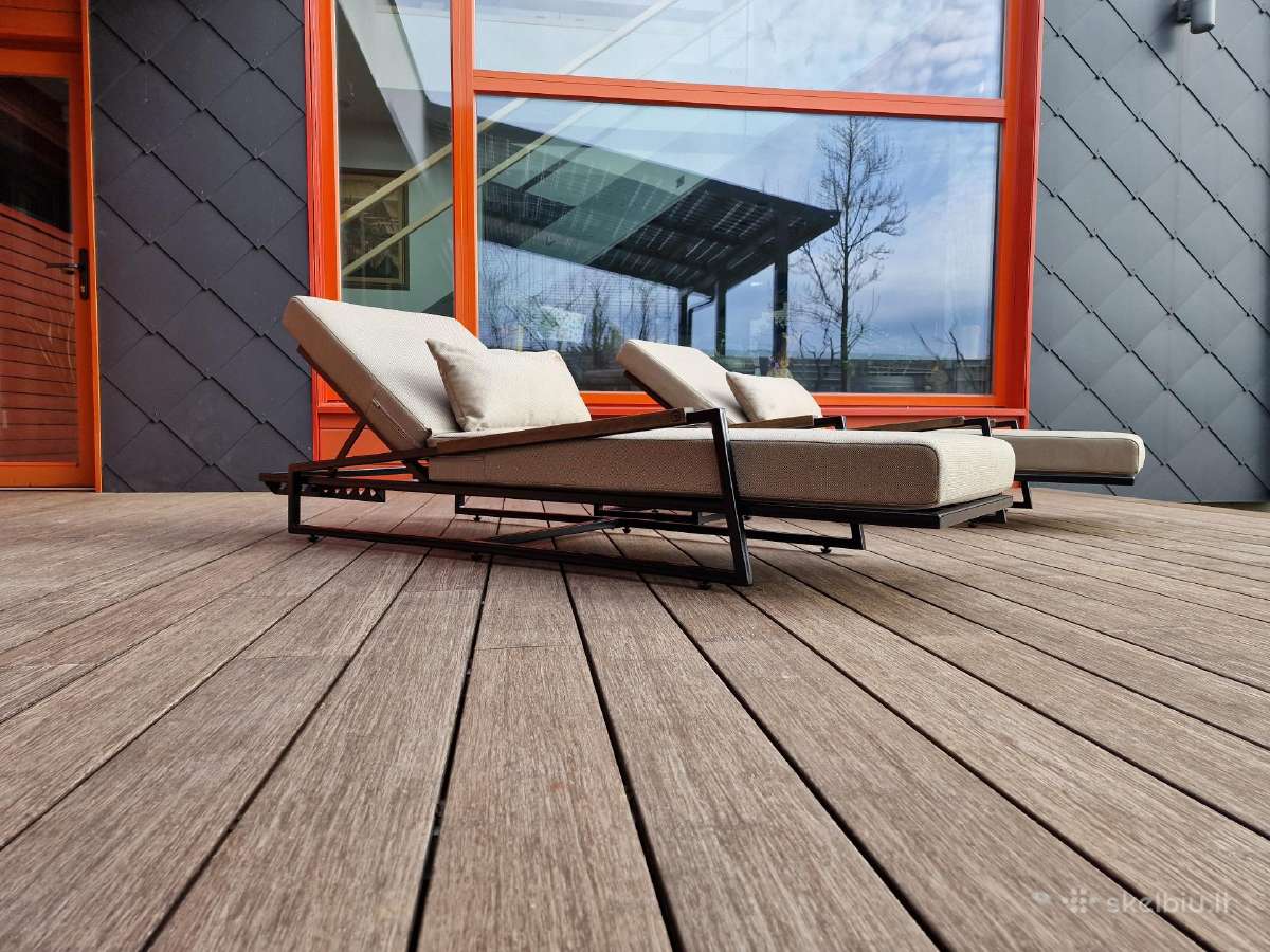 Saulės gultas Modern, Dark'style wood - nuotraukos Nr. 6