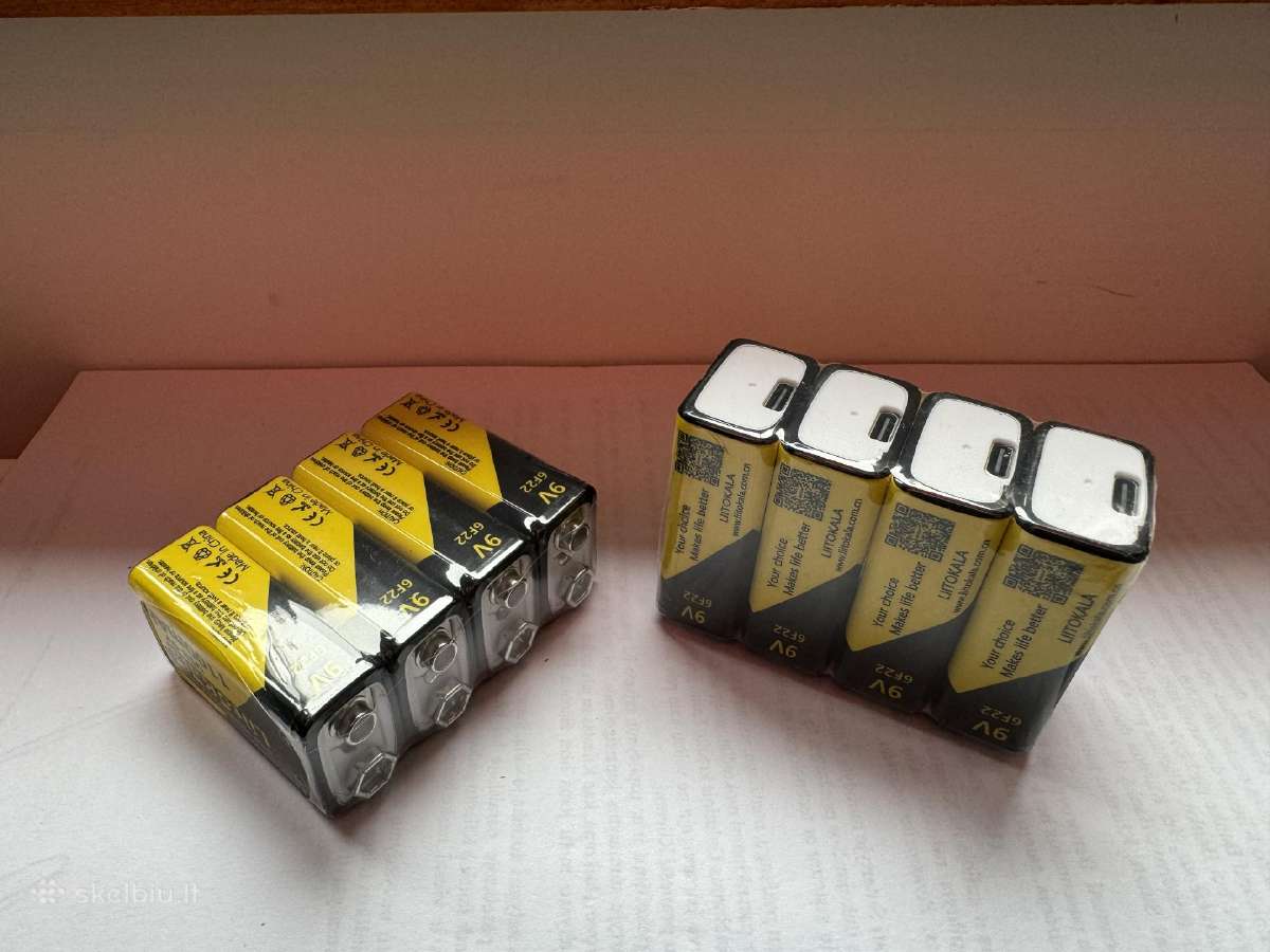 Įkraunamos kronos 9v 1100mah