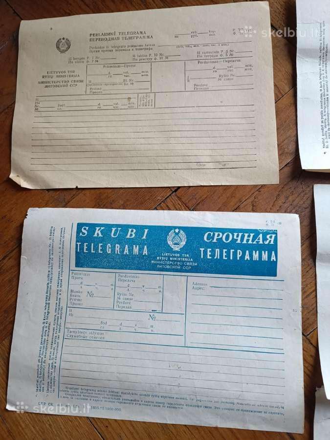 Atvirutės užrašytos, vokai, telegramos - nuotraukos Nr. 12