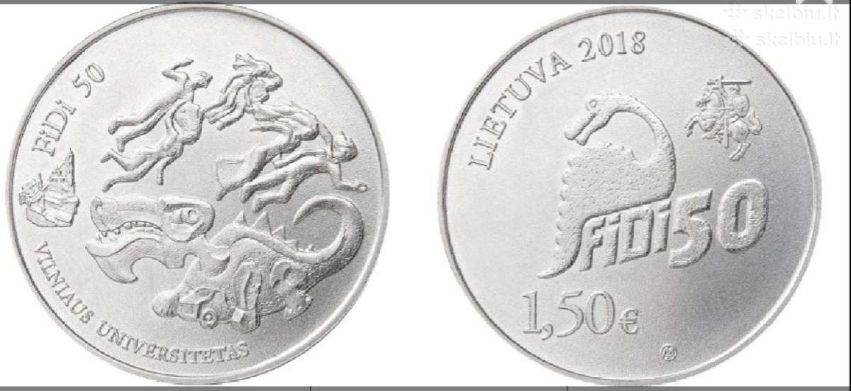 Fidi dienos - 1,5€ monetos, Vu Fizikų diena Fidi - nuotraukos Nr. 3