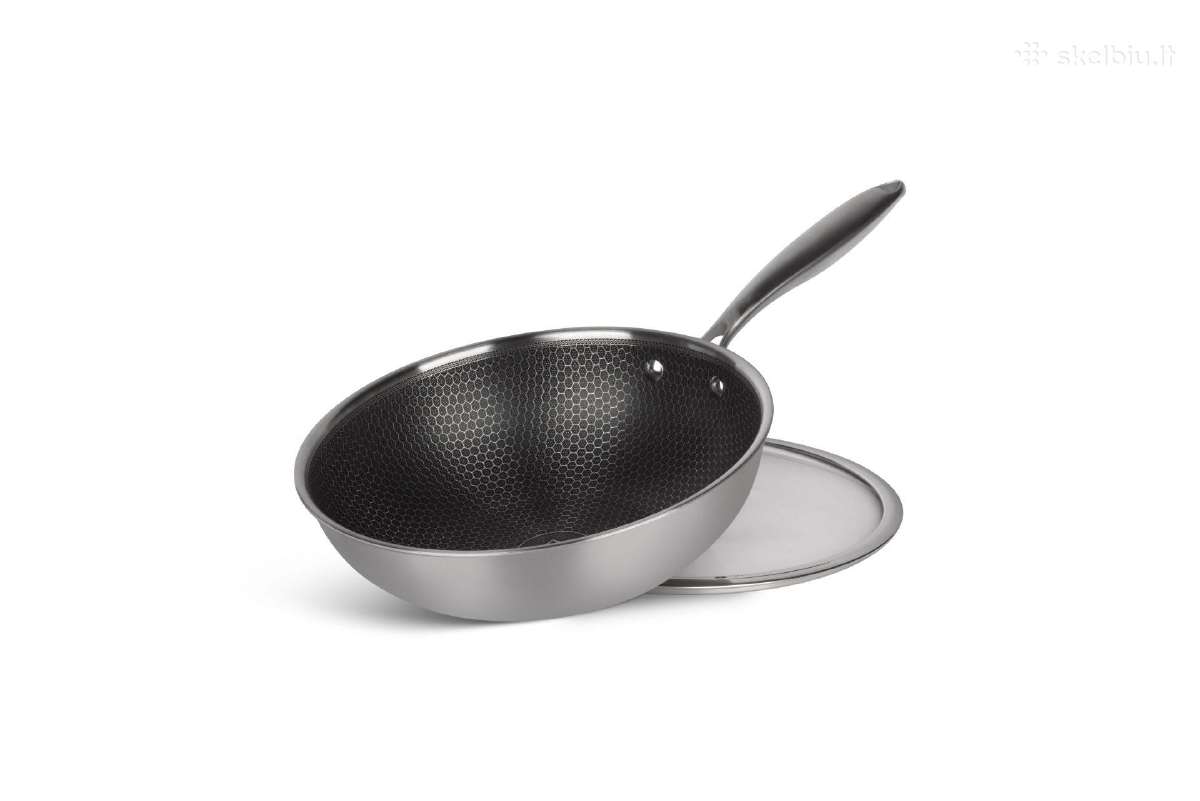 Edenberg Wok keptuvė 28cm 3.7l su dangčiu (eb-7536 - nuotraukos Nr. 8