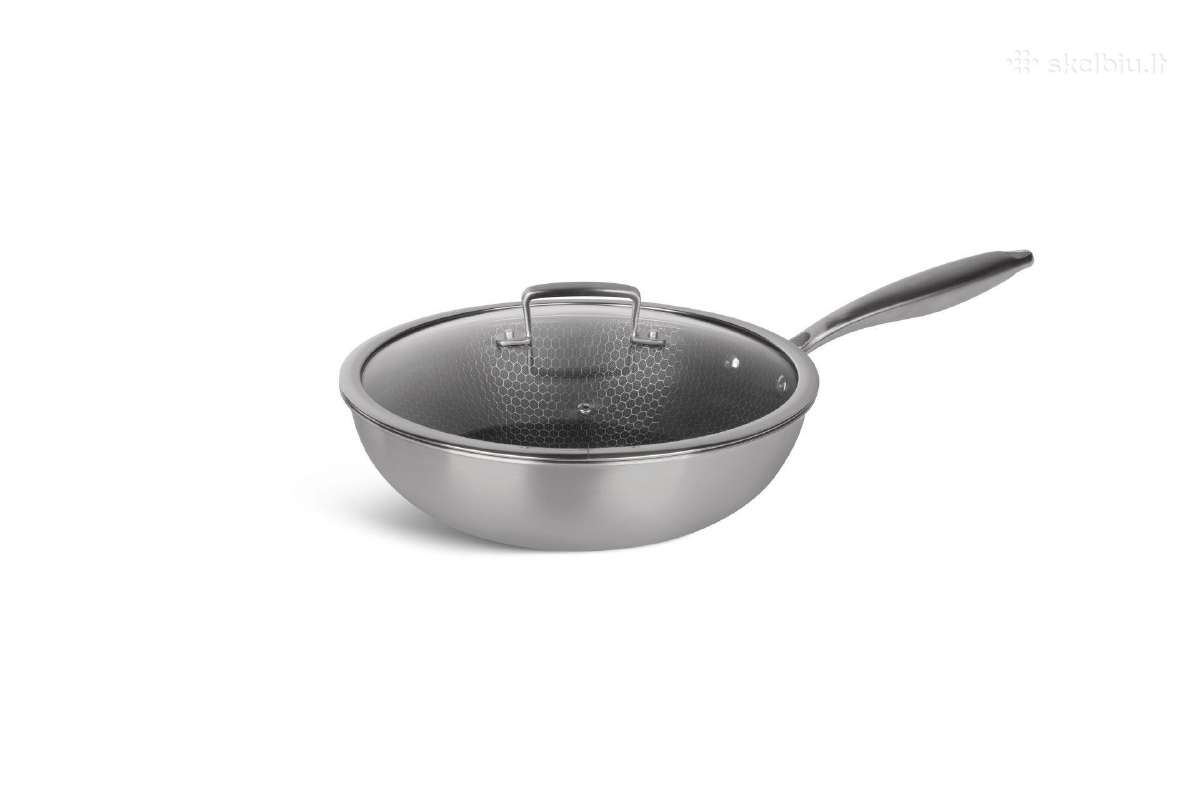 Edenberg Wok keptuvė 28cm 3.7l su dangčiu (eb-7536 - nuotraukos Nr. 9