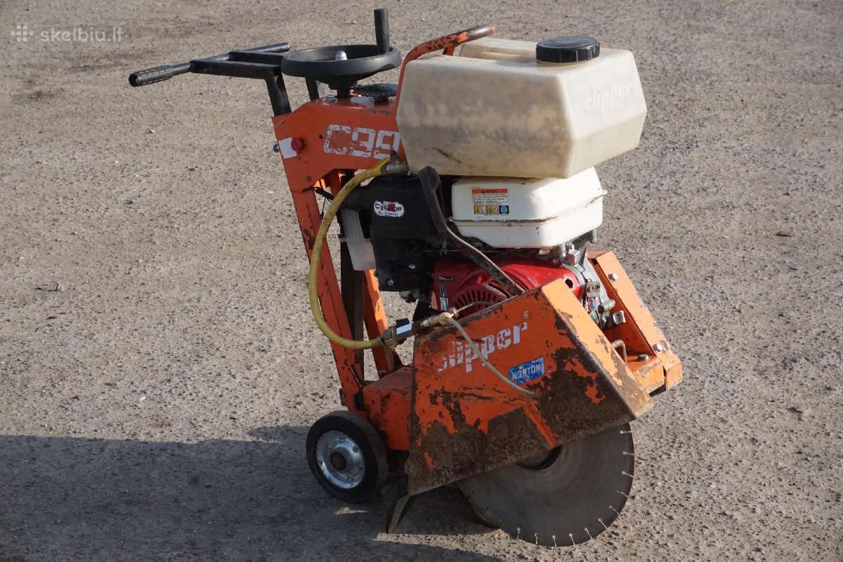 Clipper benzininė grindinio betono pjaustyklė - nuotraukos Nr. 19