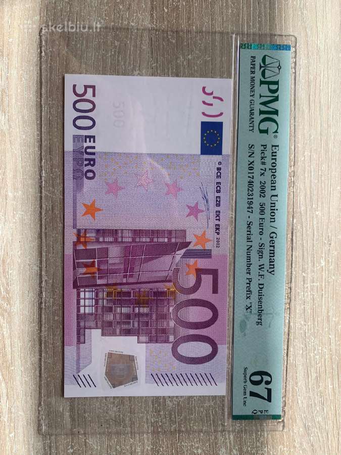 500 euru pirmos laidos
