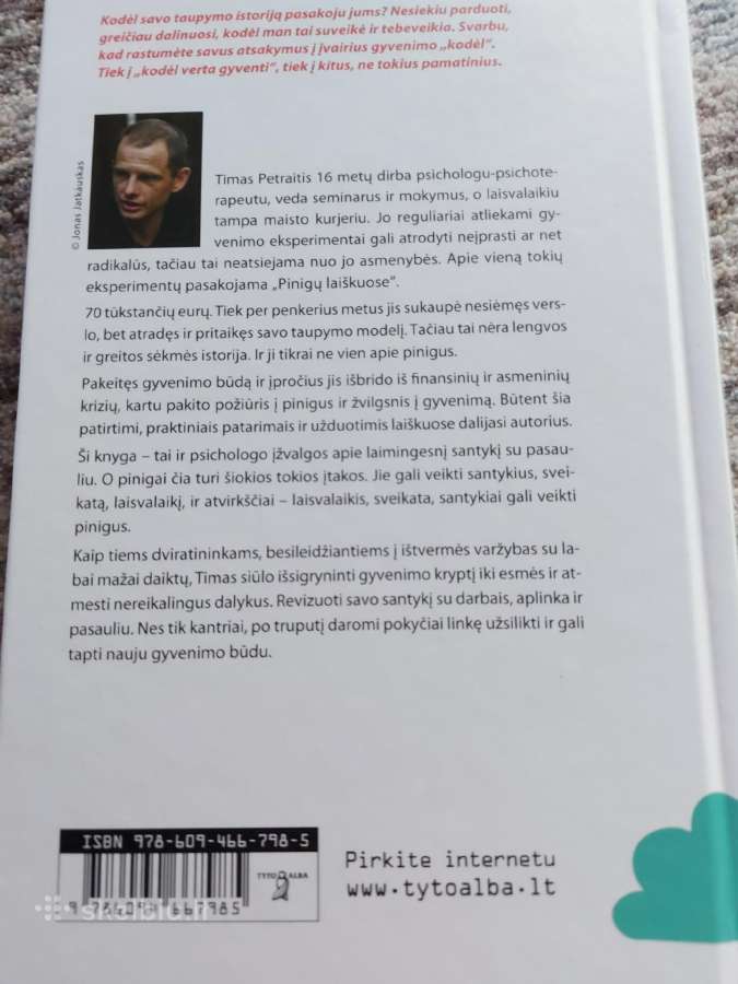 Parduodama timo petraicio knyga pinigu laiskai. - nuotraukos Nr. 2
