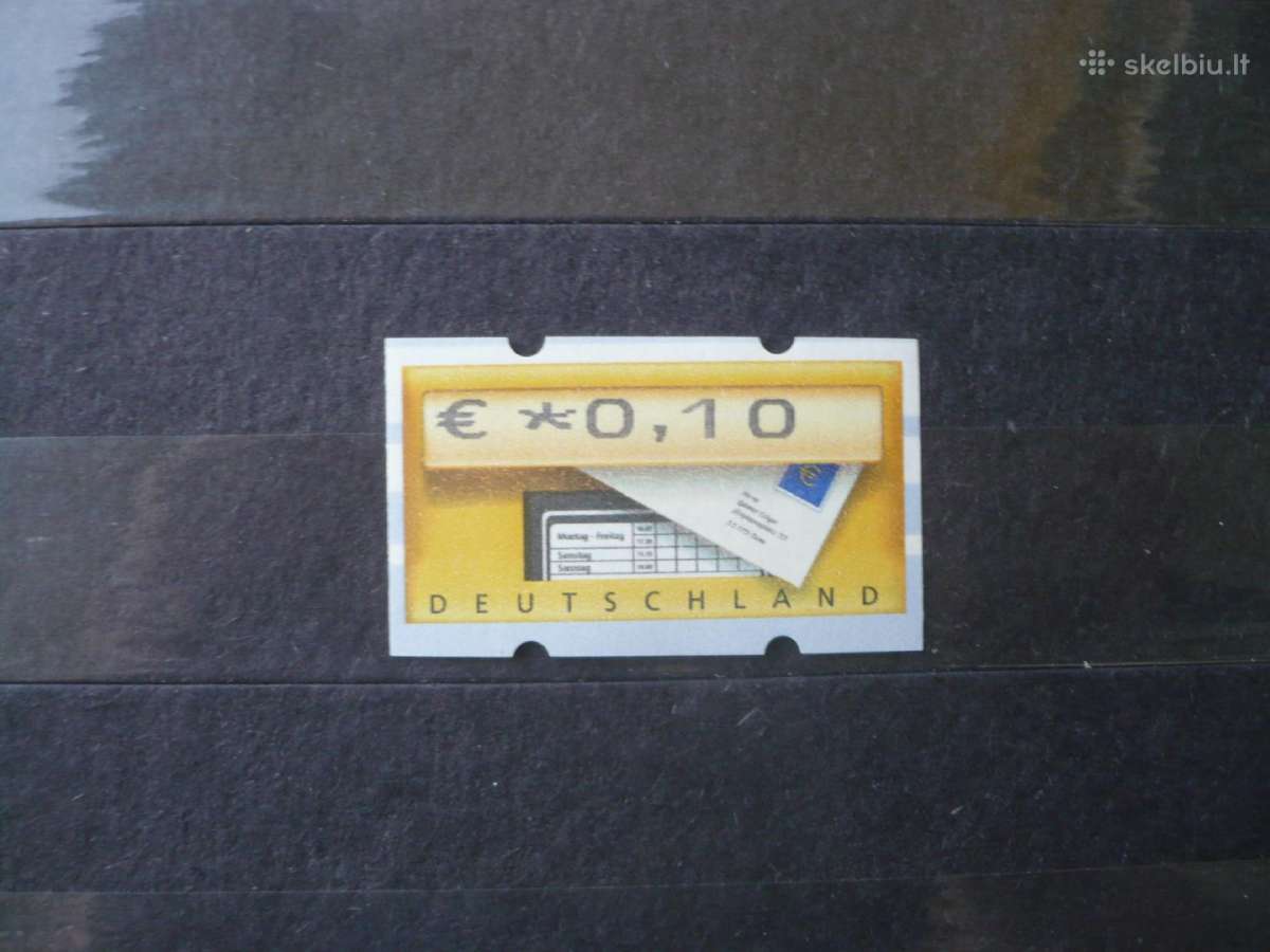 2002 Pašto bankomatų etiketės , numeris , Mhn