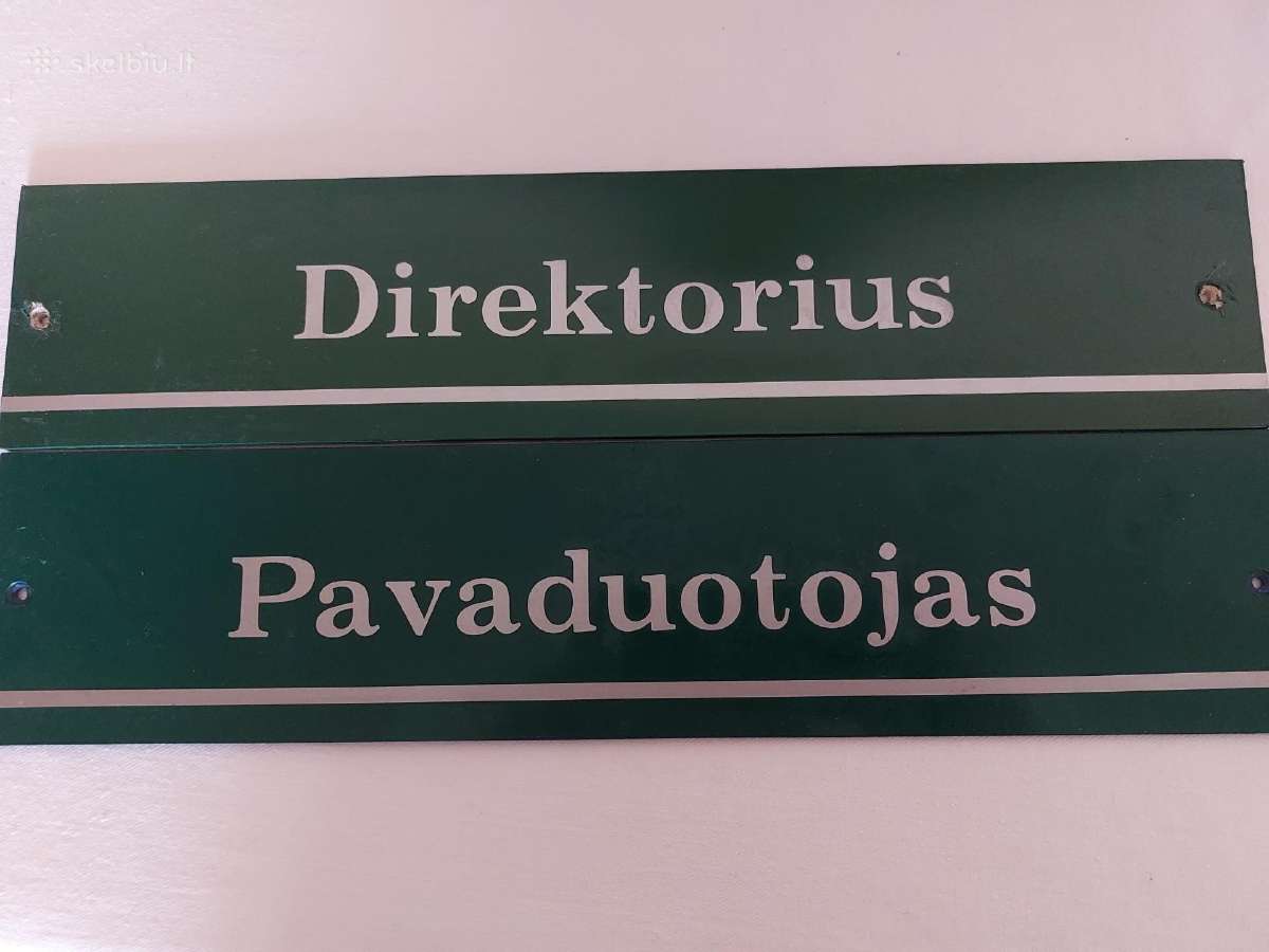 Durų iškabos