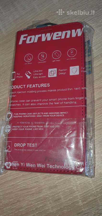 Samsung S10 raudonas apsauginis dėklas