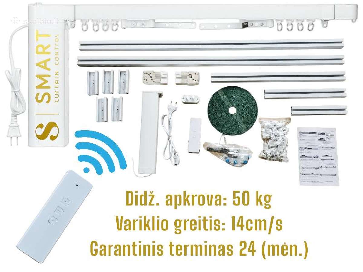 Elektrinis užuolaidų karnizas 169eur - nuotraukos Nr. 2