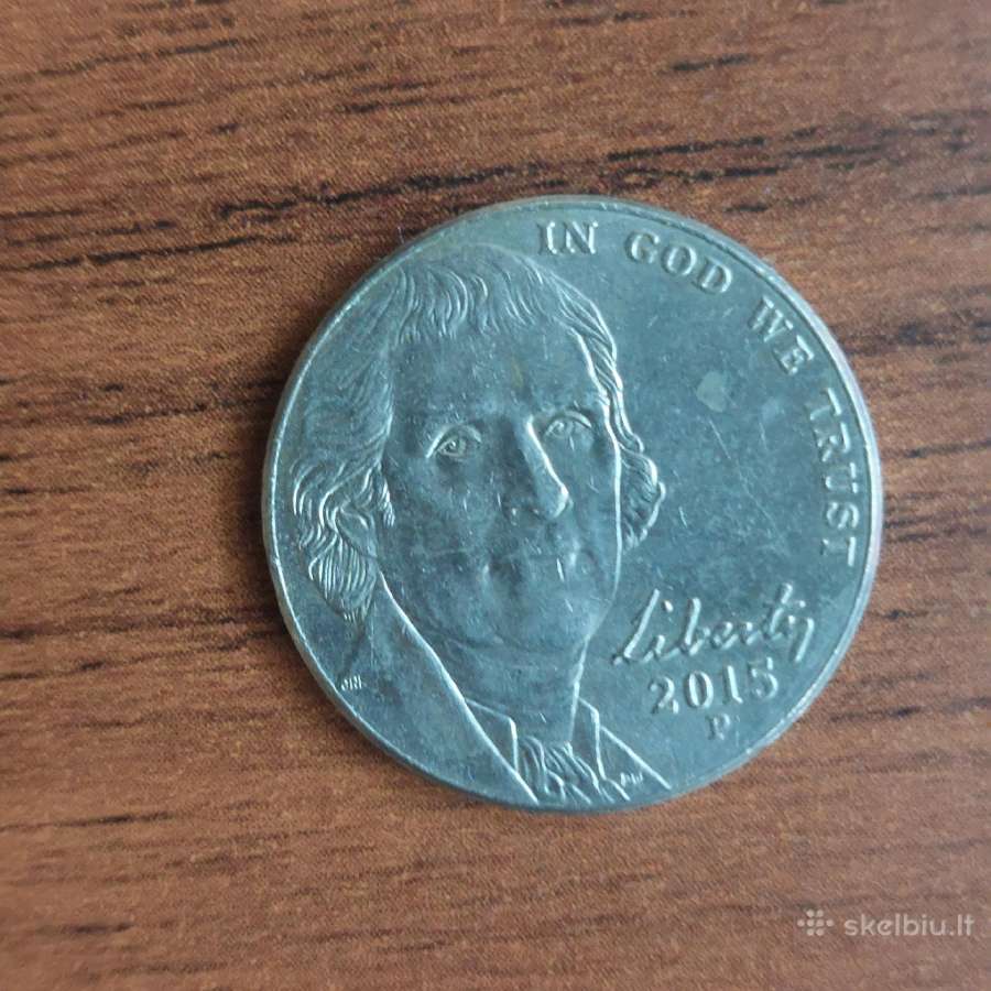 Monetos 5 cent 2013 ,2015 ir 2018 Usa / JAV - nuotraukos Nr. 6