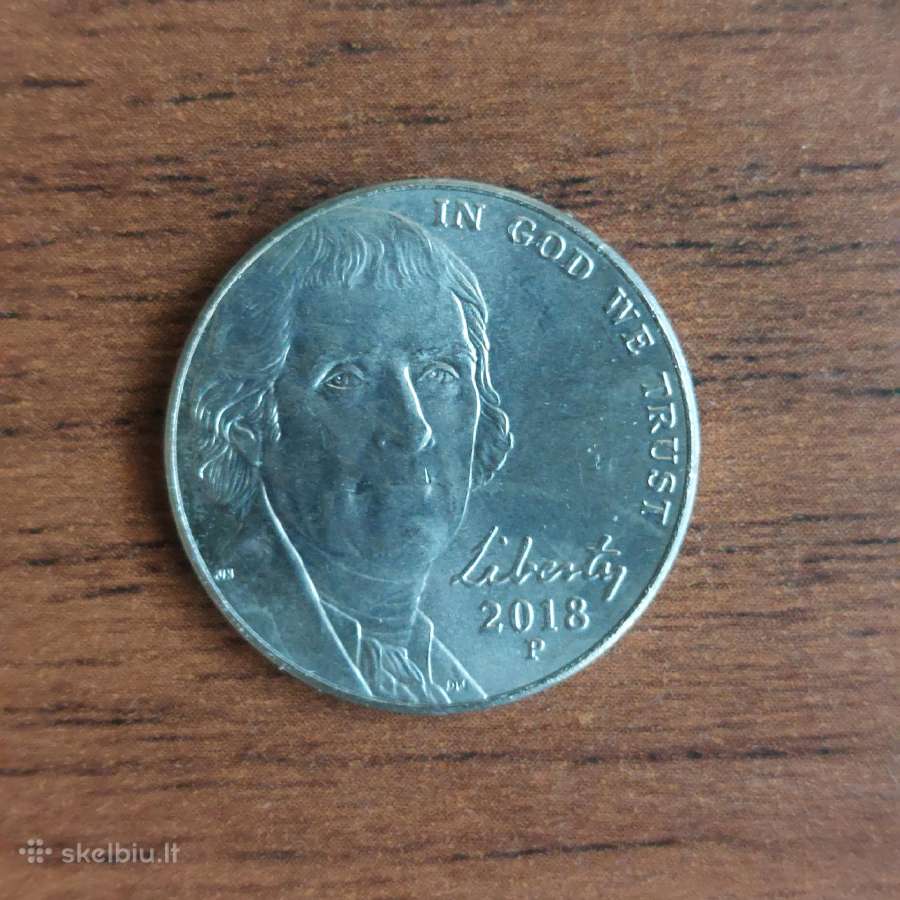 Monetos 5 cent 2013 ,2015 ir 2018 Usa / JAV - nuotraukos Nr. 7