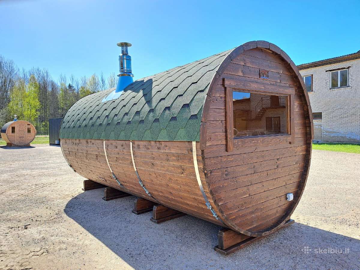 Apvalios Lauko pirtys, mobili pirtis 5m ilgio - nuotraukos Nr. 3