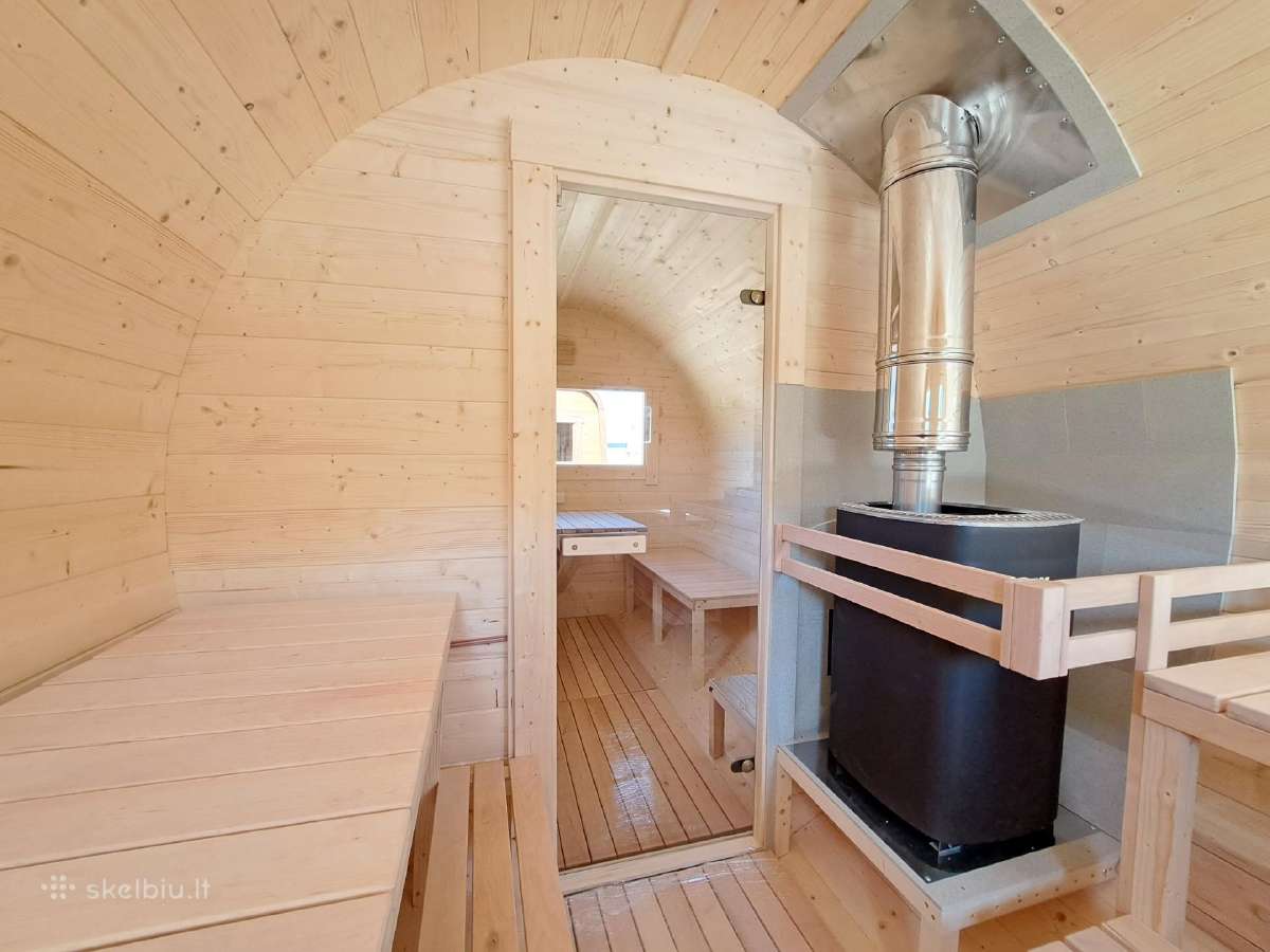 Apvalios Lauko pirtys, mobili pirtis 5m ilgio - nuotraukos Nr. 7