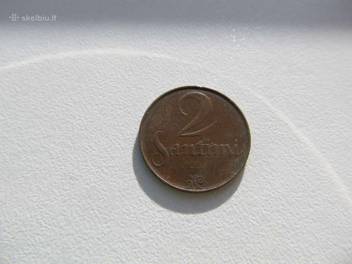2 santimi , Latvija , 1922
