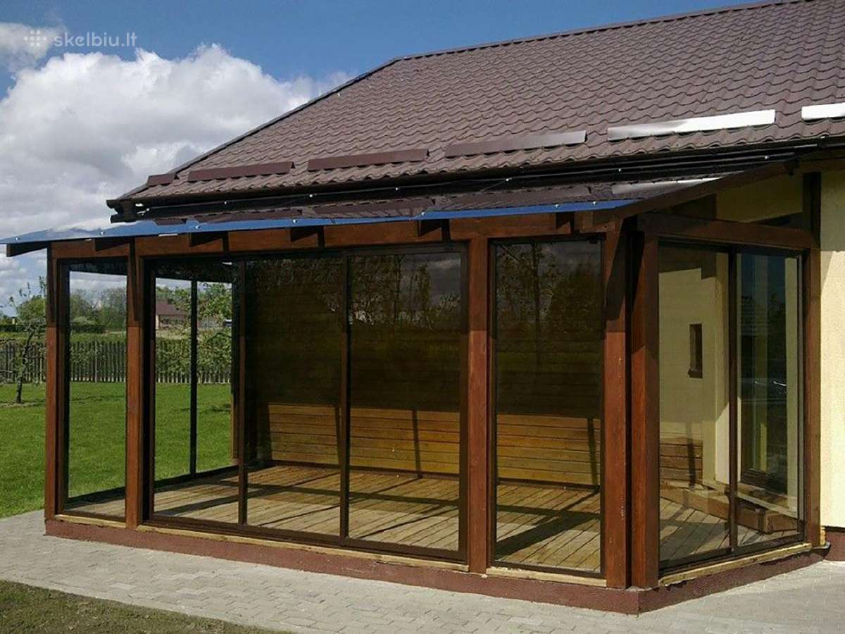 Terasų, stiklinimas stumdomom konstrukcijom - nuotraukos Nr. 9