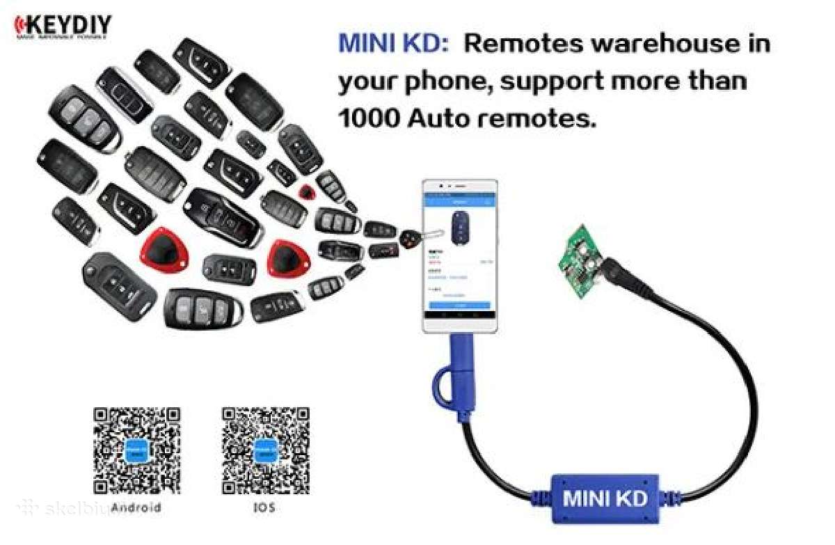 Mini Kd raktų generatoriaus nuotolinio valdymo pul