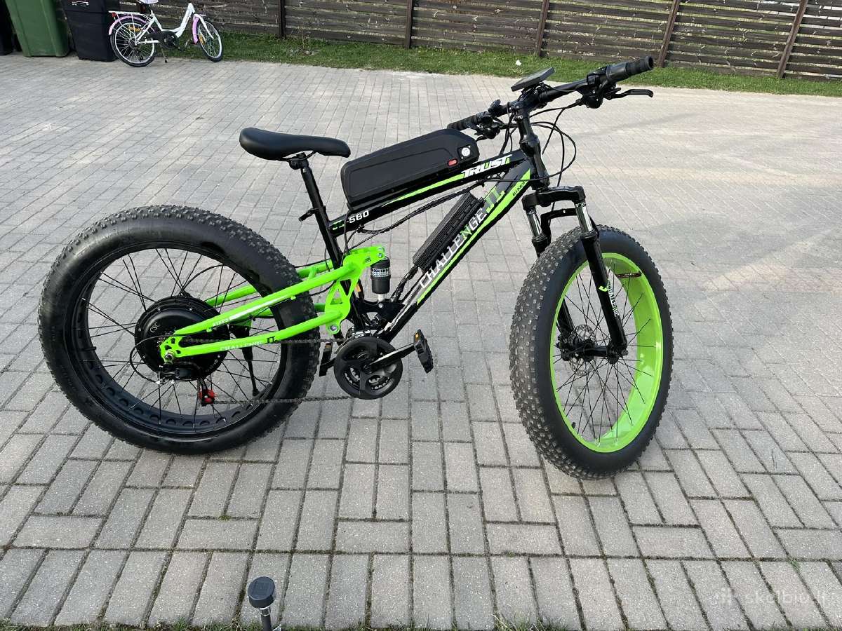 Elektrinis dviratis fat bike 1500 watt - nuotraukos Nr. 2