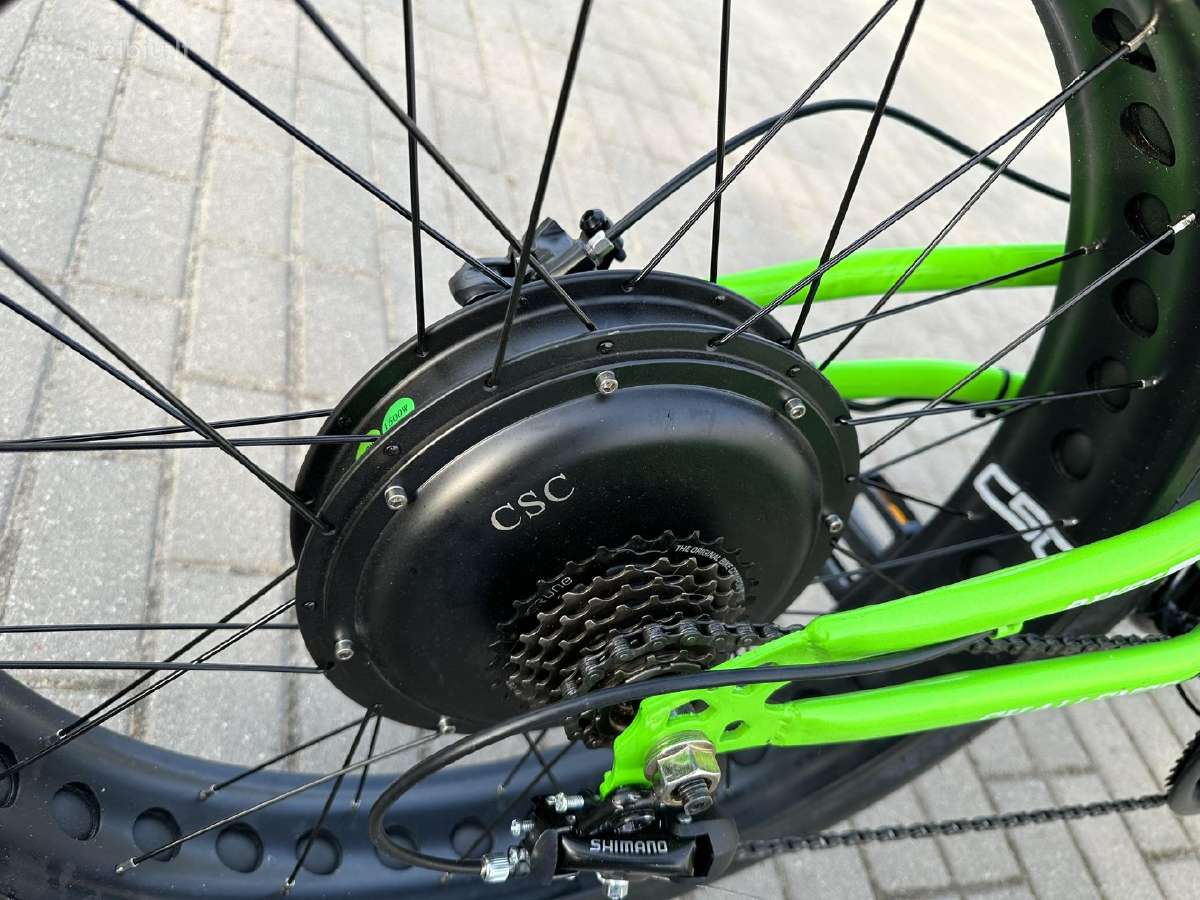 Elektrinis dviratis fat bike 1500 watt - nuotraukos Nr. 3