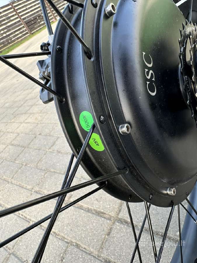 Elektrinis dviratis fat bike 1500 watt - nuotraukos Nr. 5