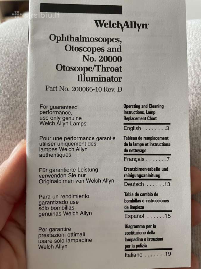 Pakraunamas Oftalmoskopas-otoskopas - nuotraukos Nr. 3