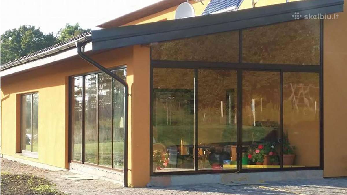 Terasu stiklinimas stumdomom bėgelių sistemom - nuotraukos Nr. 6