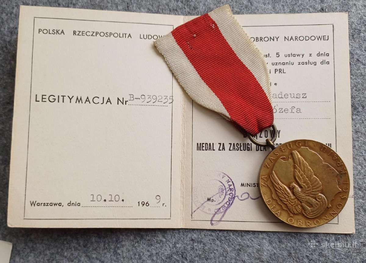 Medalis „Už nuopelnus krašto apsaugai“. Lenkija - nuotraukos Nr. 3