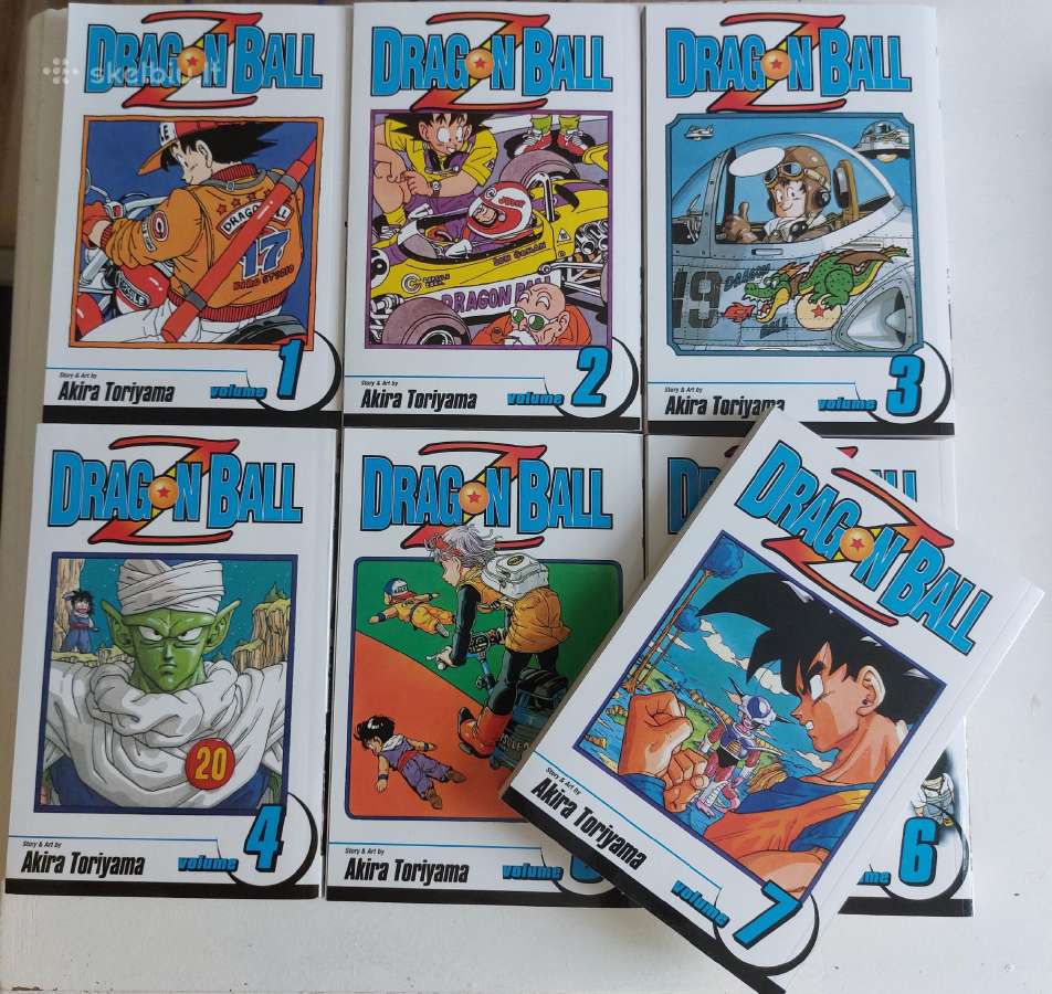 Dragon Ball Z manga 1-7 dalys - Skelbiu.lt