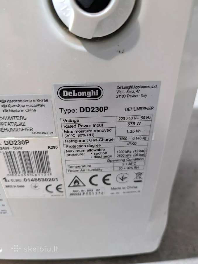 Delonghi Dd230p Drėgmės Surinkėjas. - nuotraukos Nr. 10