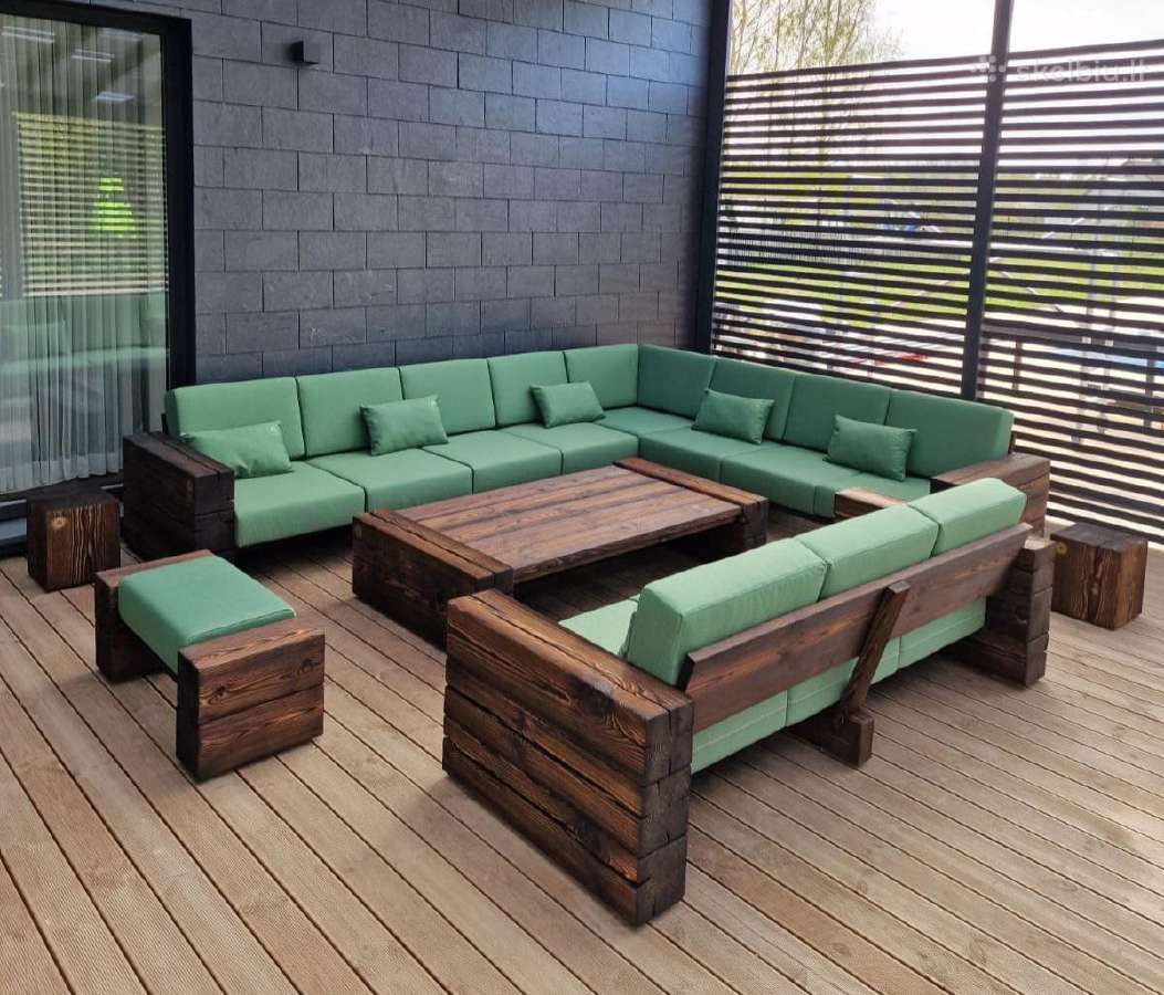 Medžio masyvo Timber terasos / lauko baldai - nuotraukos Nr. 7