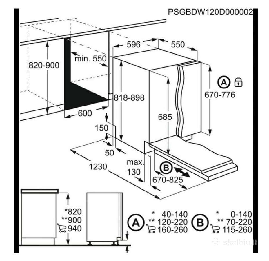 Aeg 9000 series su "comfortlift"15 komplektų D - nuotraukos Nr. 15