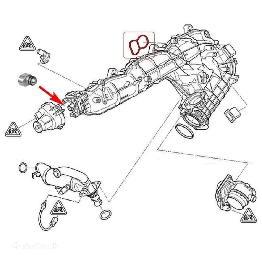 Įsiurbimo kolektoriaus tarpinės sklendės bmw N57 - nuotraukos Nr. 3