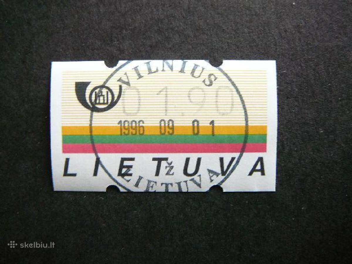 Lietuva 1996 Pasto automatu zenklai (atm) ant964