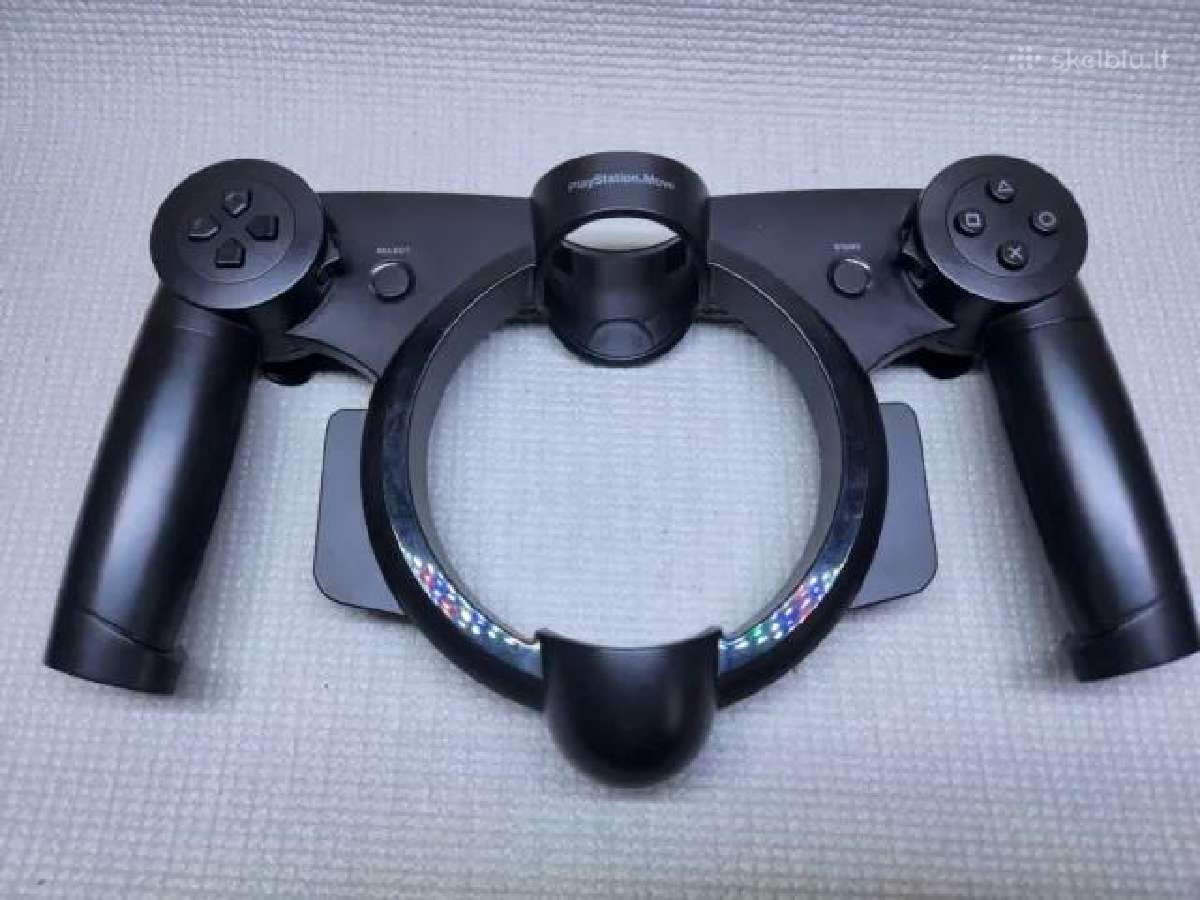 Playstation 3 Move racing wheel.