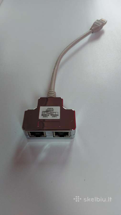 Internet adapteris/šakotuvas nuo1xrj45 iki 2xrj45 - nuotraukos Nr. 2
