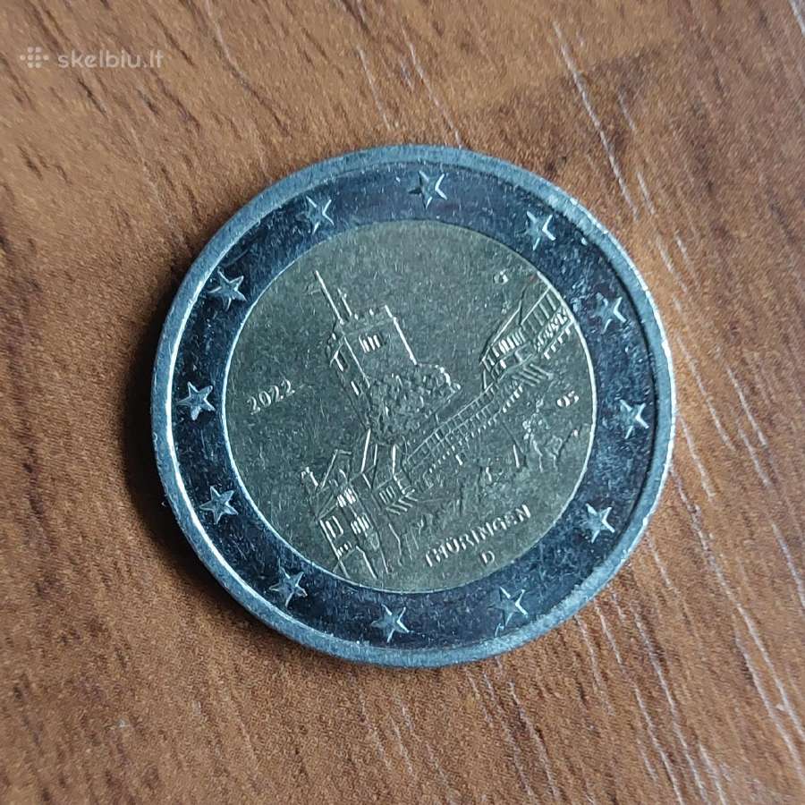2 Euro 2022 D Thuringen / Vokietija .