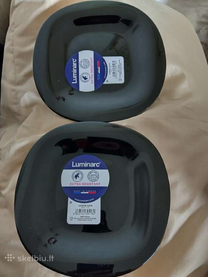 Naujos juodos Luminarc lėkštės - nuotraukos Nr. 2
