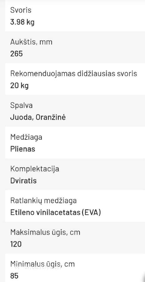 Vaikiškas balansinis dviratis Bimbo - nuotraukos Nr. 6